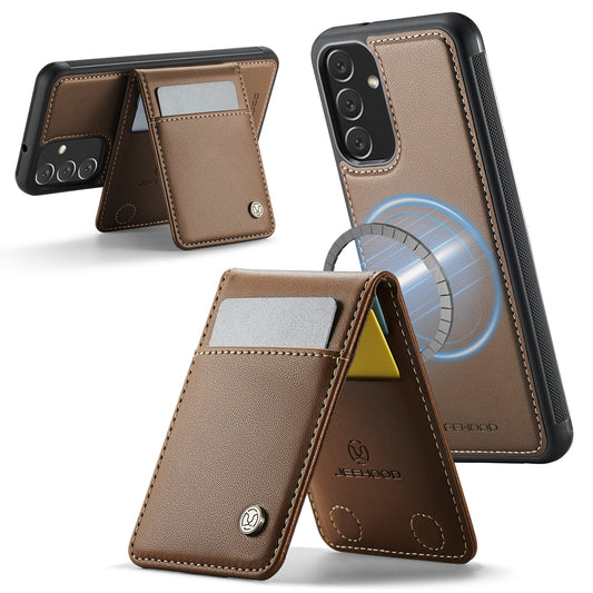 Galaxy A34 5G Leder-Hülle mit Kartenfach & RFID-Schutz – MagSafe kompatibel