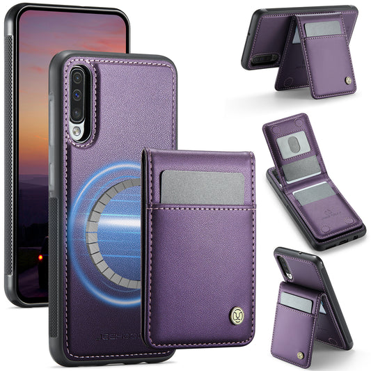 Galaxy A50 Leder-Hülle mit Kartenfach & RFID-Schutz – MagSafe kompatibel