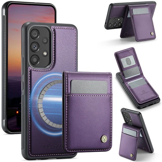 Galaxy A53 5G Leder-Hülle mit Kartenfach & RFID-Schutz – MagSafe kompatibel