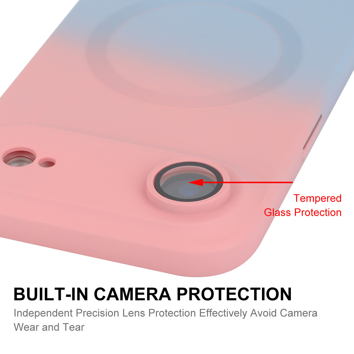 iPhone Air Silikon-Hülle – Mit Farbverlauf & Magnetisch