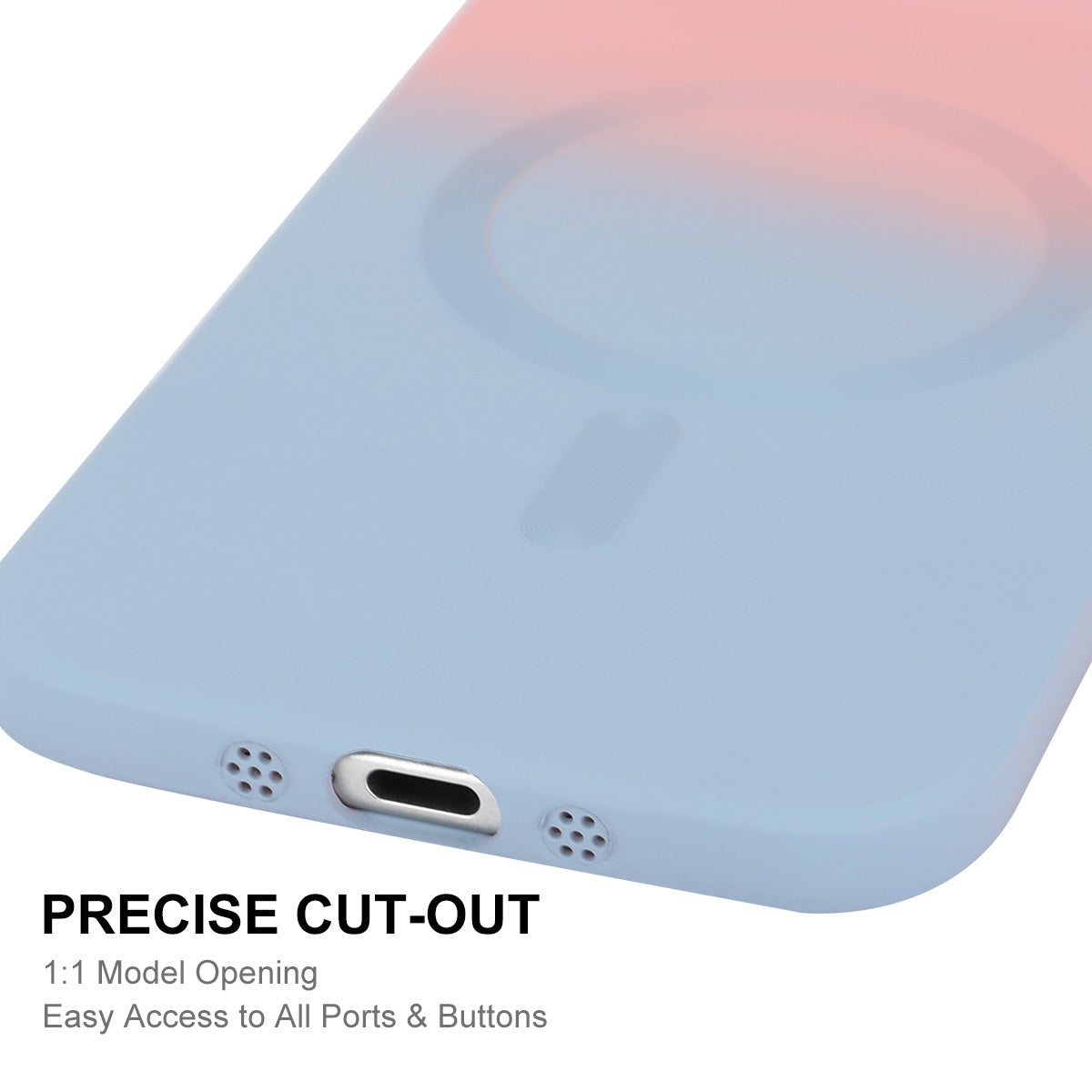 iPhone Air Silikon-Hülle – Mit Farbverlauf & Magnetisch