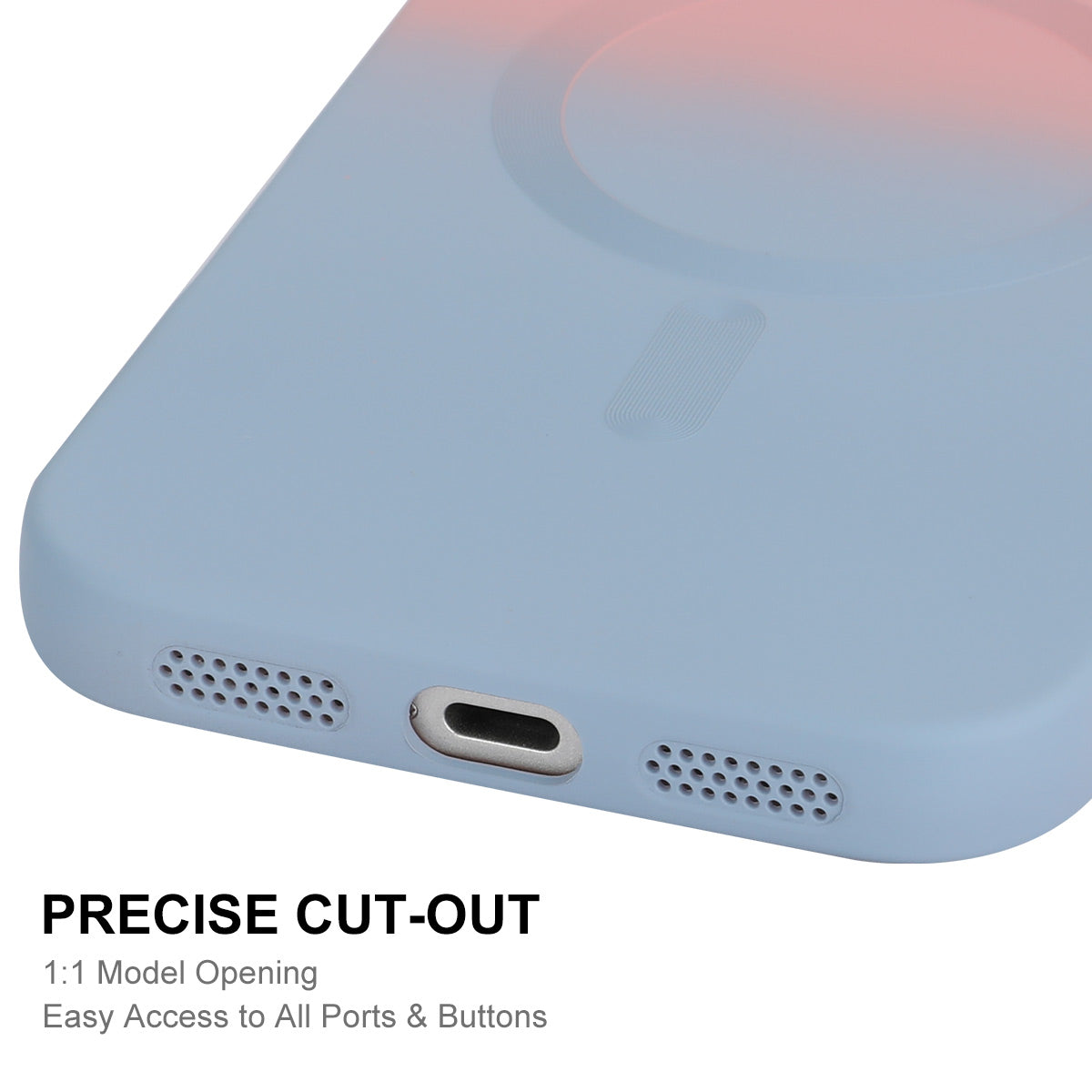 iPhone 17 Pro Silikon-Hülle – Mit Farbverlauf & Magnetisch