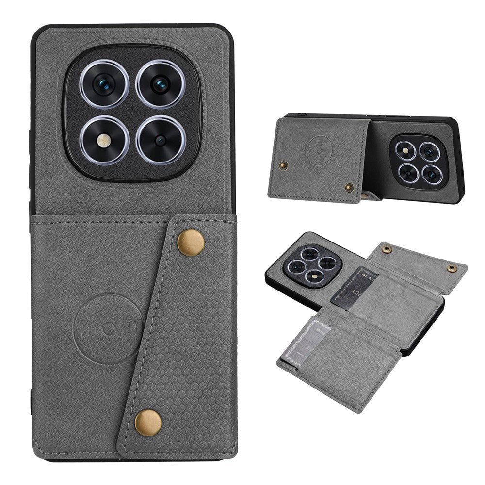 For Xiaomi Redmi Note 15 Pro 5G (Global) Case with Card Slots Kickstand Leather + TPU Phone Cover