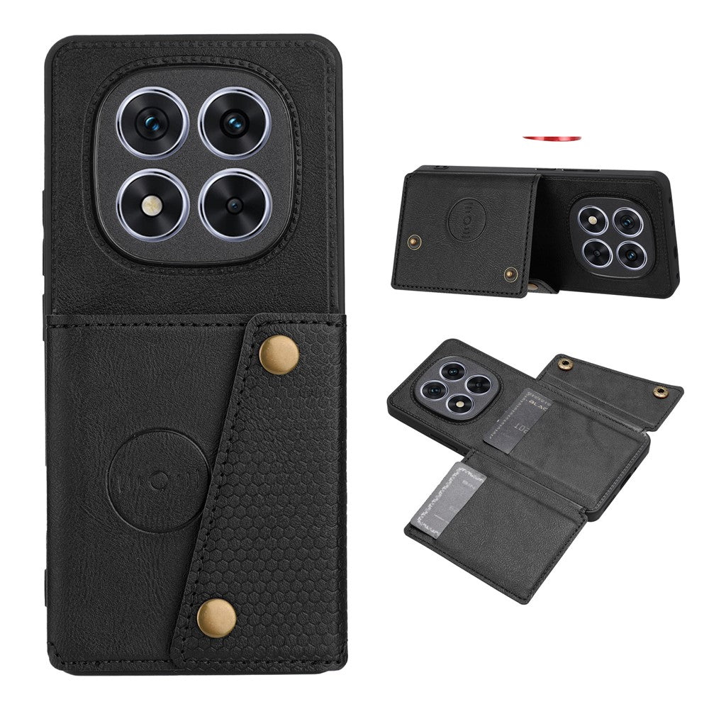 For Xiaomi Redmi Note 15 Pro 5G (Global) Case with Card Slots Kickstand Leather + TPU Phone Cover