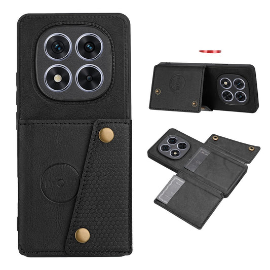 Xiaomi Redmi Note 15 Pro+ 5G (Global) / Xiaomi Poco M8 Pro 5G Handyhülle – Redmi Note 15 Pro+ 5G (Global) mit Kartenfächern, Ständer, Leder + TPU