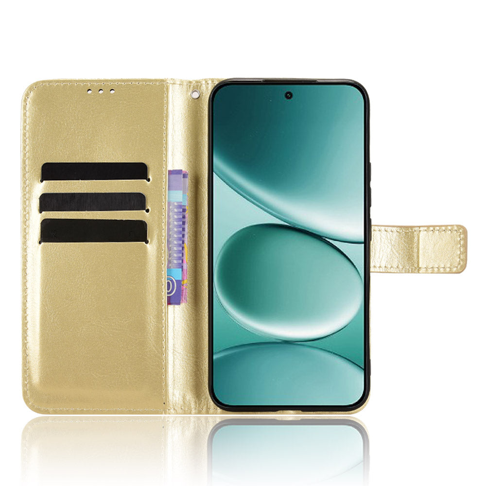 For Xiaomi Redmi Note 15 Pro 5G (Global) PU Leather Case with Strap Crazy Horse Texture Phone Wallet Cover