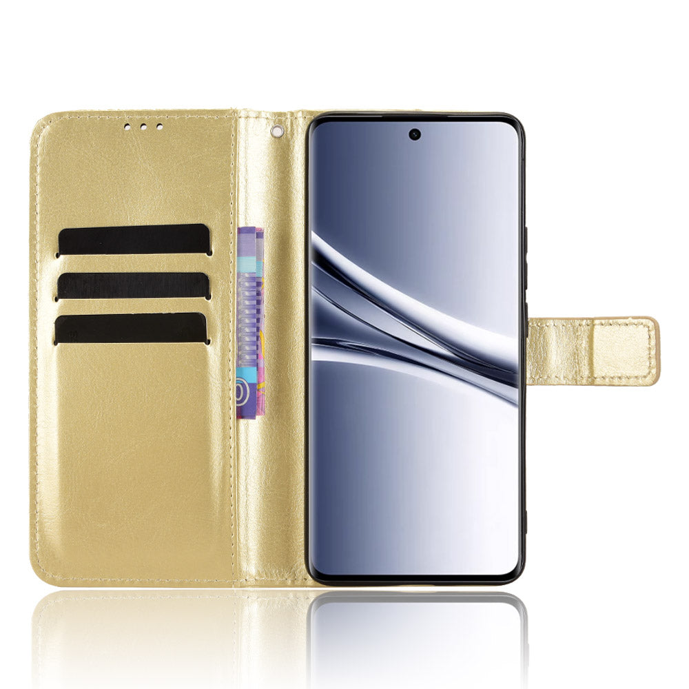For Xiaomi Poco M8 5G / Redmi Note 15 5G (Global) / Note 15 4G (Global) PU Leather Case with Strap Crazy Horse Texture Phone Wallet Cover