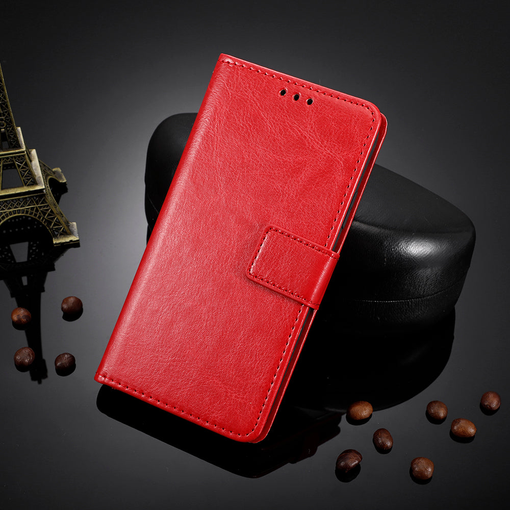For Xiaomi Poco M8 5G / Redmi Note 15 5G (Global) / Note 15 4G (Global) PU Leather Case with Strap Crazy Horse Texture Phone Wallet Cover