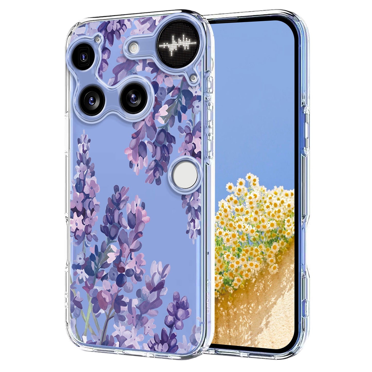 For Nothing Phone (3) 5G Case Butterfly Floral Pattern Printing TPU Phone Back Cover
