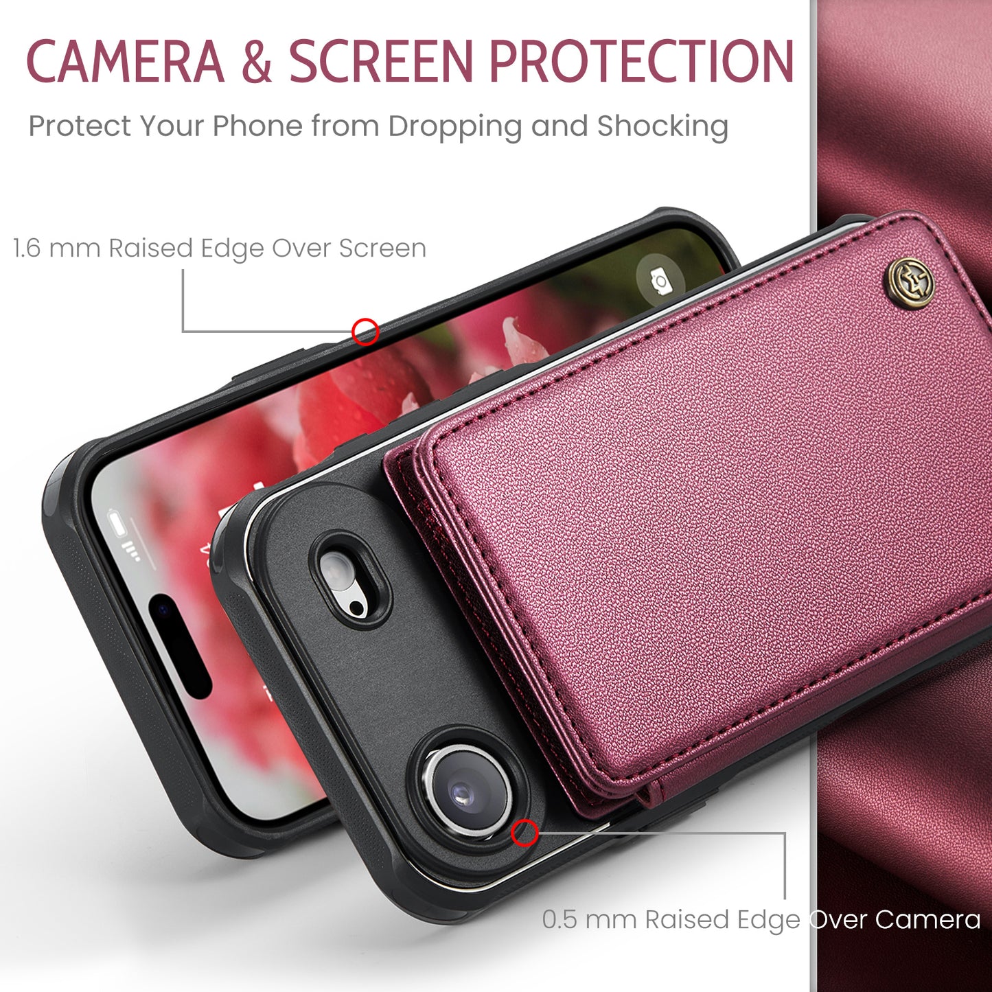 iPhone Air Faltbare Wallet-Hülle – RFID & 5 Kartenfächer
