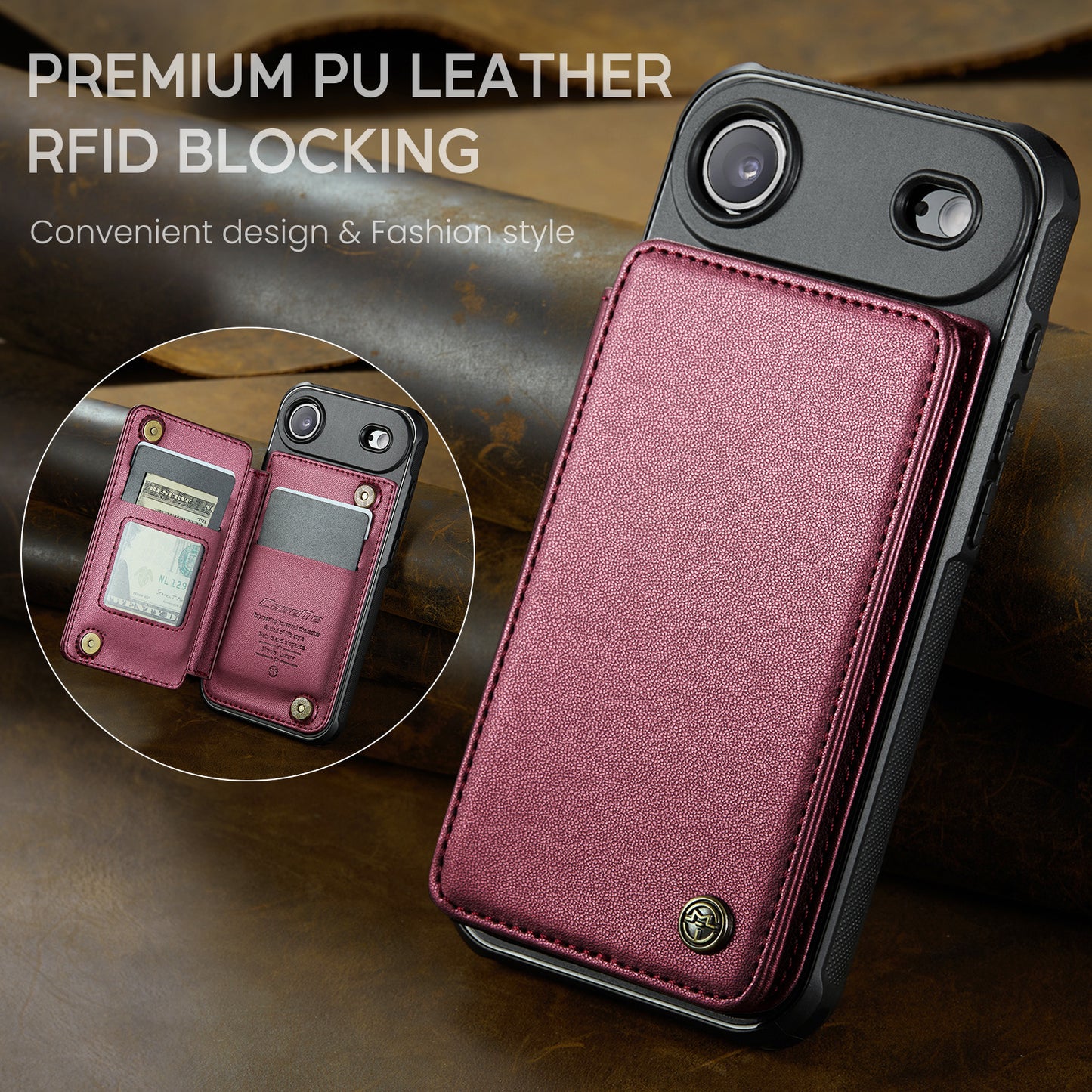 iPhone Air Faltbare Wallet-Hülle – RFID & 5 Kartenfächer