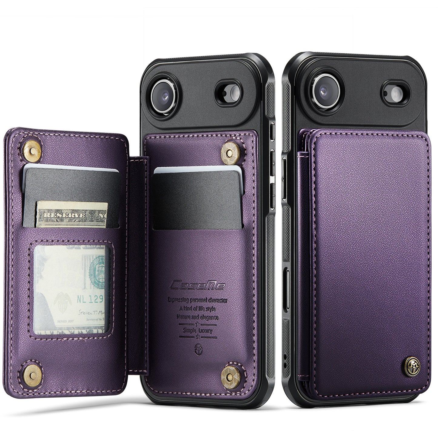 iPhone Air Faltbare Wallet-Hülle – RFID & 5 Kartenfächer