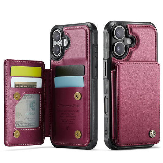 iPhone 17 Faltbare Wallet-Hülle – RFID & 5 Kartenfächer