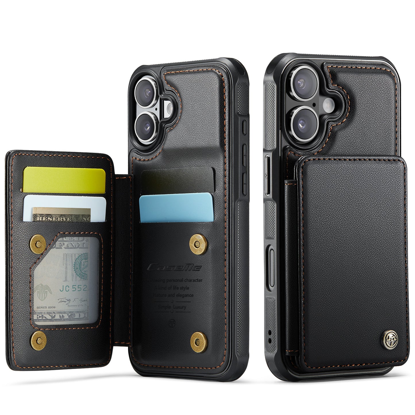 iPhone 17 Faltbare Wallet-Hülle – RFID & 5 Kartenfächer