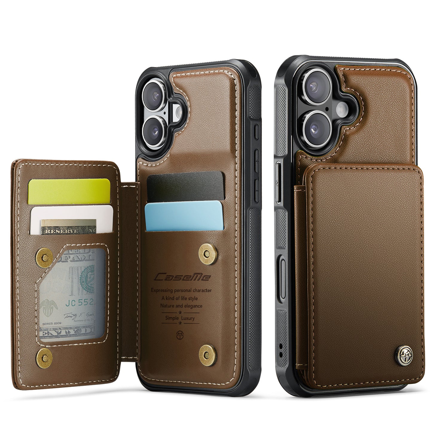 iPhone 17 Faltbare Wallet-Hülle – RFID & 5 Kartenfächer