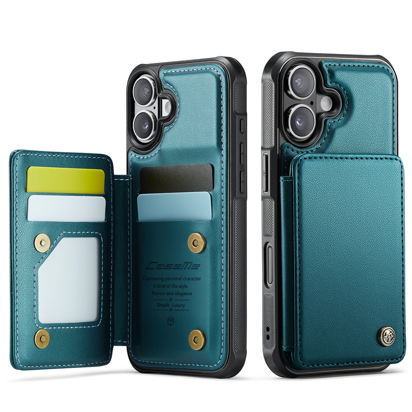 iPhone 17 Faltbare Wallet-Hülle – RFID & 5 Kartenfächer