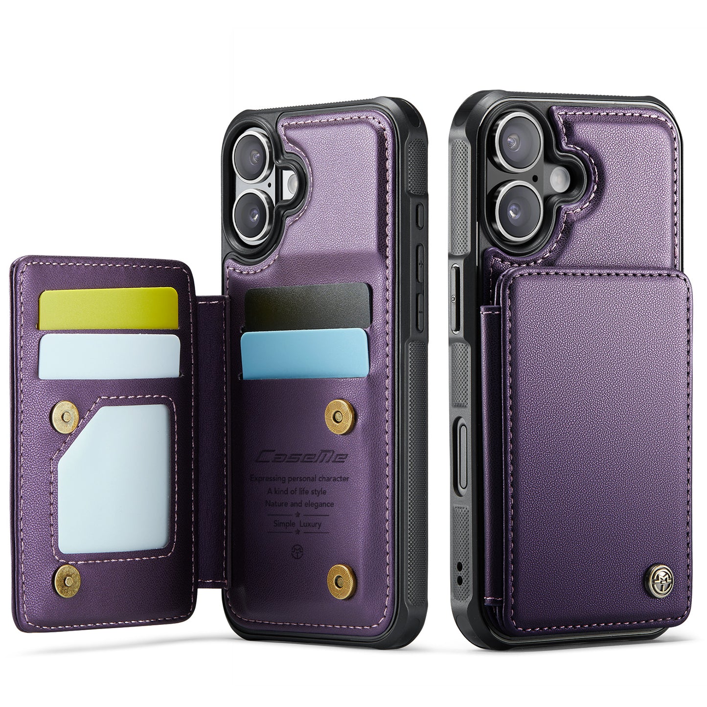 iPhone 17 Faltbare Wallet-Hülle – RFID & 5 Kartenfächer