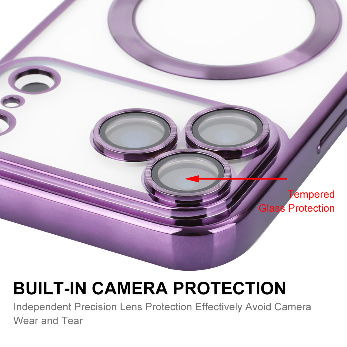 iPhone 17 Pro Max Magnetische Hülle – Stoßfest & mit Linsenfilm