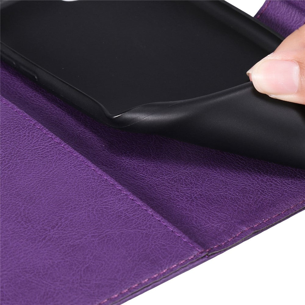 For Honor 70 5G Case Solid Color Leather Mobile Cover Wallet Stand with Strap