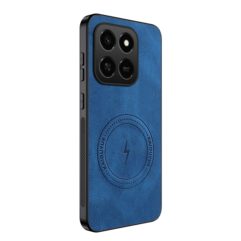 WANLONFENG For Honor 400 Smart 5G / 4G / X7d 4G Magnetic Case  SD1 Series Nappa Texture PC TPU Phone Cover