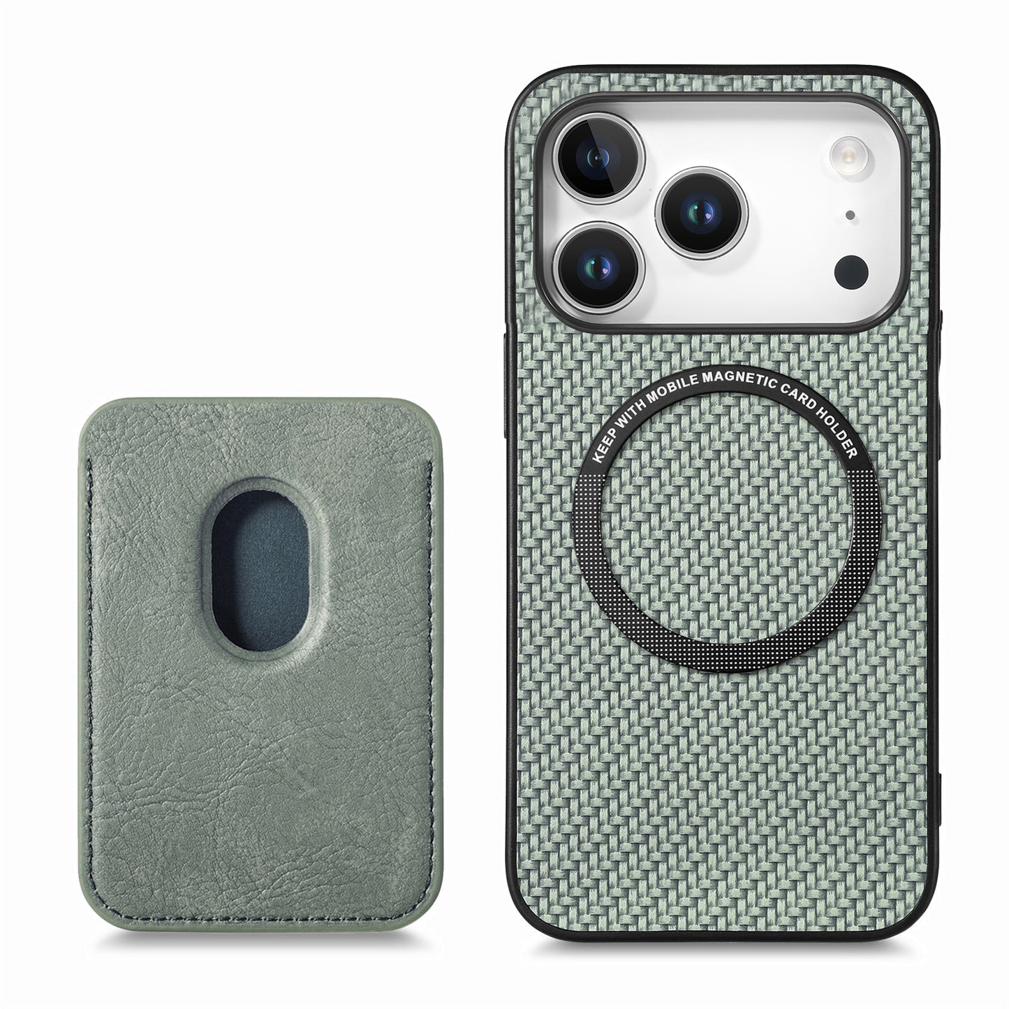iPhone 17 Pro Schutzhülle – Magnetische abnehmbare Kartenhalter-Rückseite