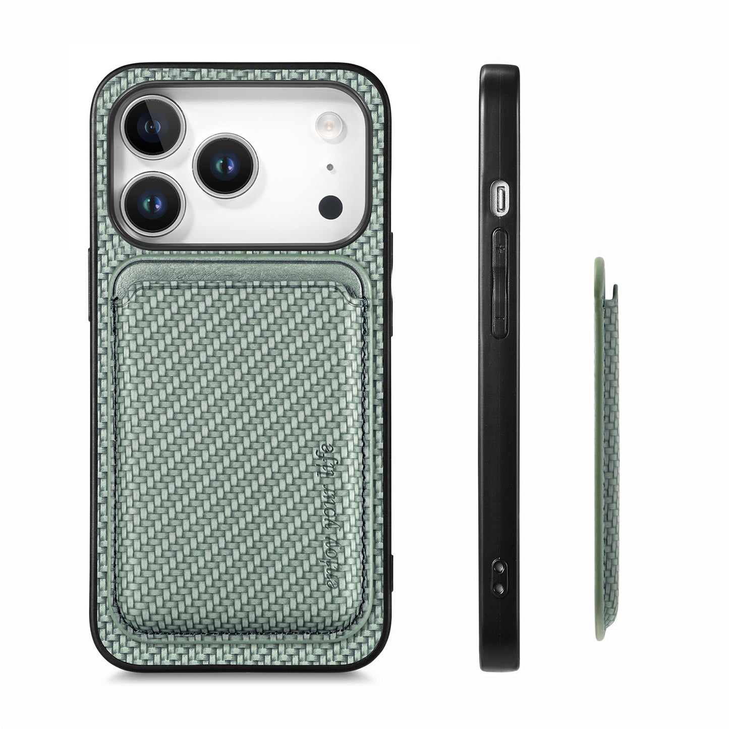 iPhone 17 Pro Schutzhülle – Magnetische abnehmbare Kartenhalter-Rückseite