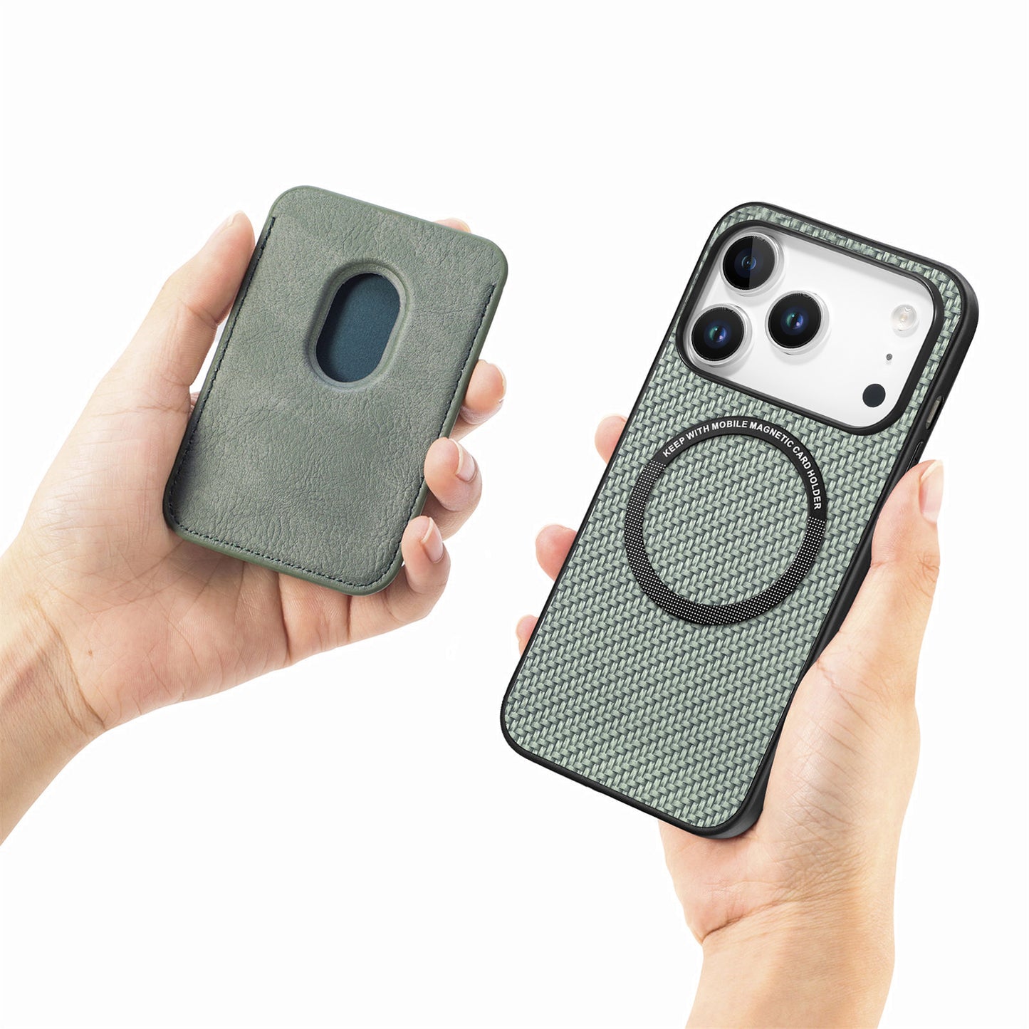 iPhone 17 Pro Max Schutzhülle – Magnetische abnehmbare Kartenhalter-Rückseite