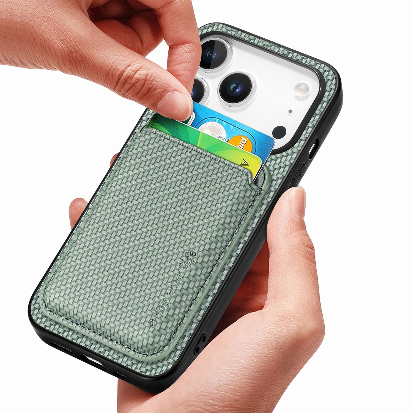 iPhone 17 Pro Max Schutzhülle – Magnetische abnehmbare Kartenhalter-Rückseite