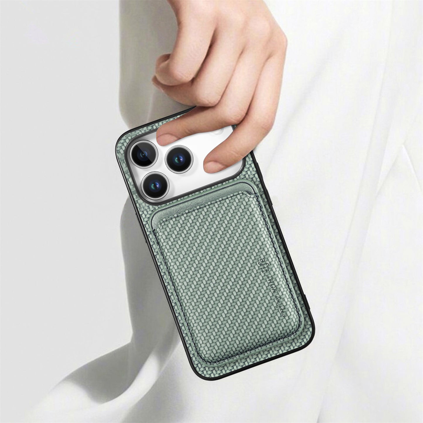 iPhone 17 Pro Max Schutzhülle – Magnetische abnehmbare Kartenhalter-Rückseite