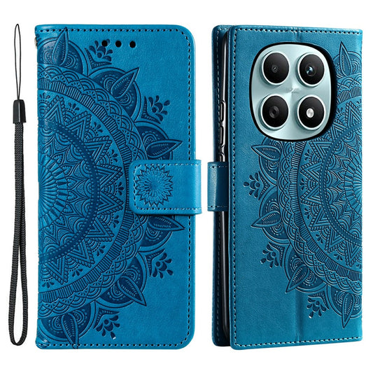 Xiaomi Redmi Note 15 5G (Global) / Xiaomi Poco M8 5G Handyhülle – Redmi Note 15 5G (Global) mit Standfunktion, bedrucktes Totem-PU-Leder, Brieftaschen- mit Handschlaufe