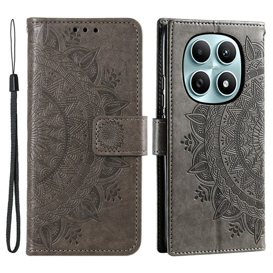 Xiaomi Redmi Note 15 5G (Global) / Xiaomi Poco M8 5G Handyhülle – Redmi Note 15 5G (Global) mit Standfunktion, bedrucktes Totem-PU-Leder, Brieftaschen- mit Handschlaufe