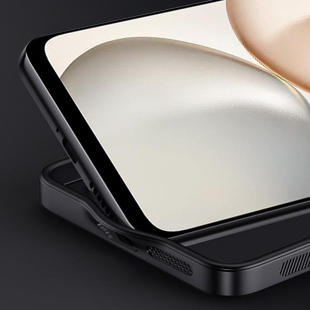 Honor X7d 5G Handyhülle – Aus lederbeschichtetem PC+TPU, mit Holzmaserung