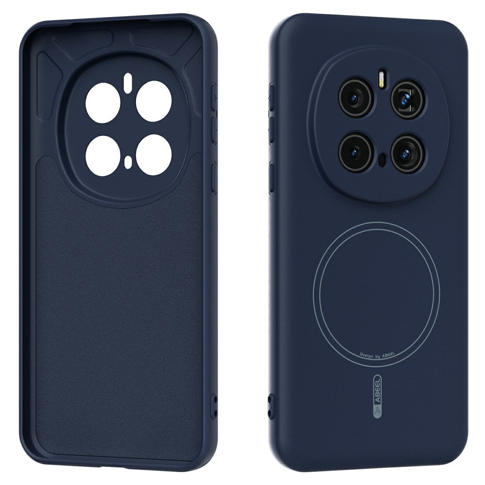 ABEEL For Honor Magic7 Pro 5G Magnetic Case Skin Touch Liquid Silicone Phone Back Cover