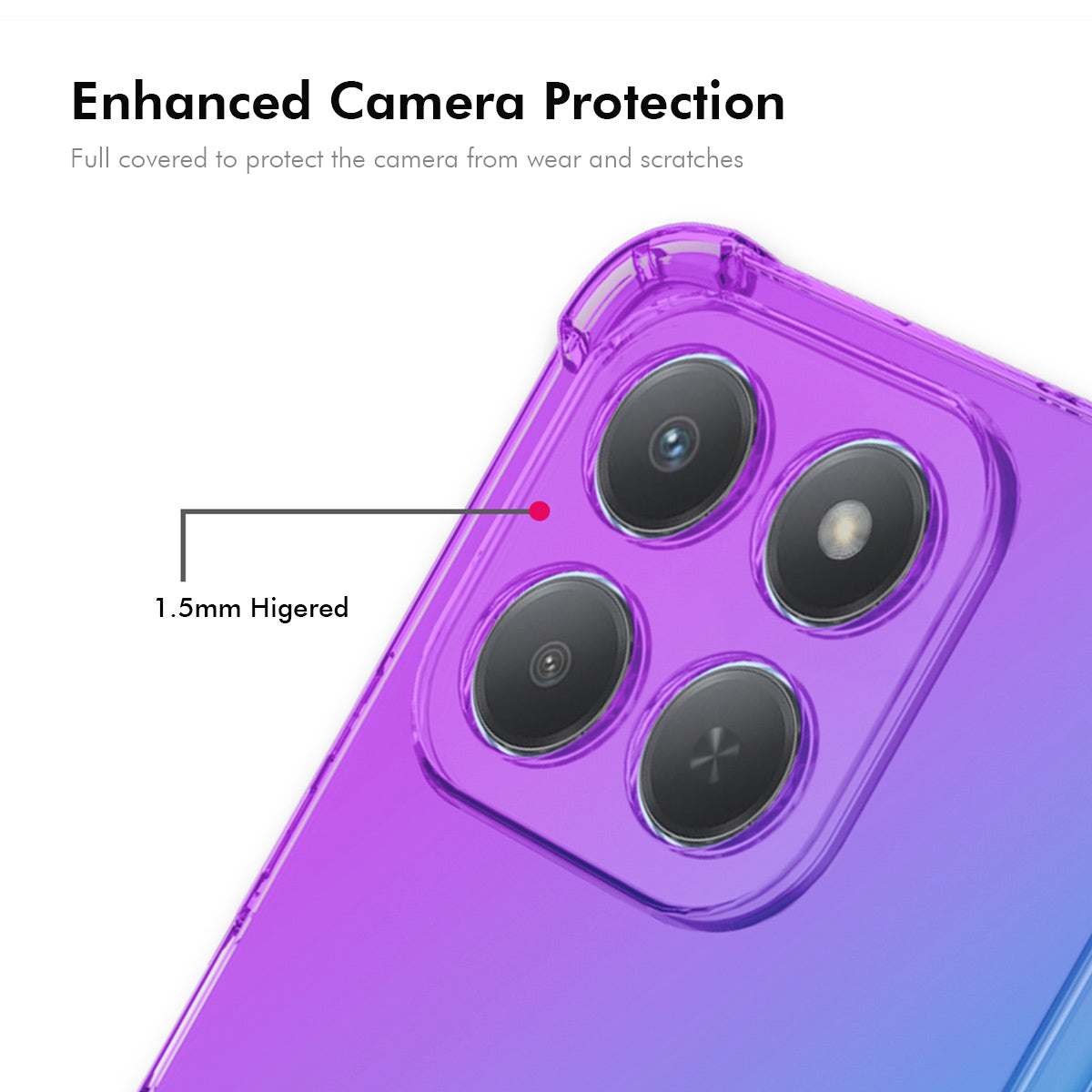 ENKAY For Honor 400 Smart 5G / 4G / X7d 4G TPU Case  Thickened Four Corner Drop-proof Phone Back Cover