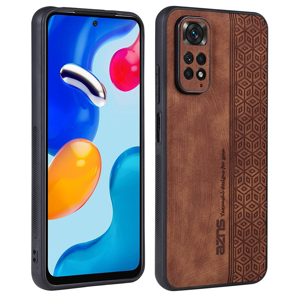 AZNS For Xiaomi Redmi Note 11 4G (Qualcomm) / Note 11S 4G Imprinted Pattern Phone Case Anti-drop PU Leather + TPU Cover