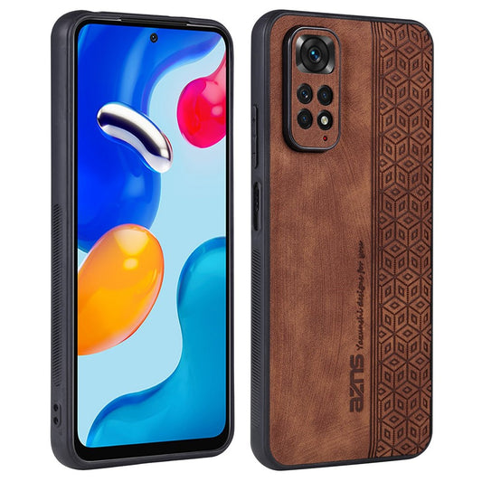 AZNS For Xiaomi Redmi Note 11 4G (Qualcomm) / Note 11S 4G Imprinted Pattern Phone Case Anti-drop PU Leather + TPU Cover