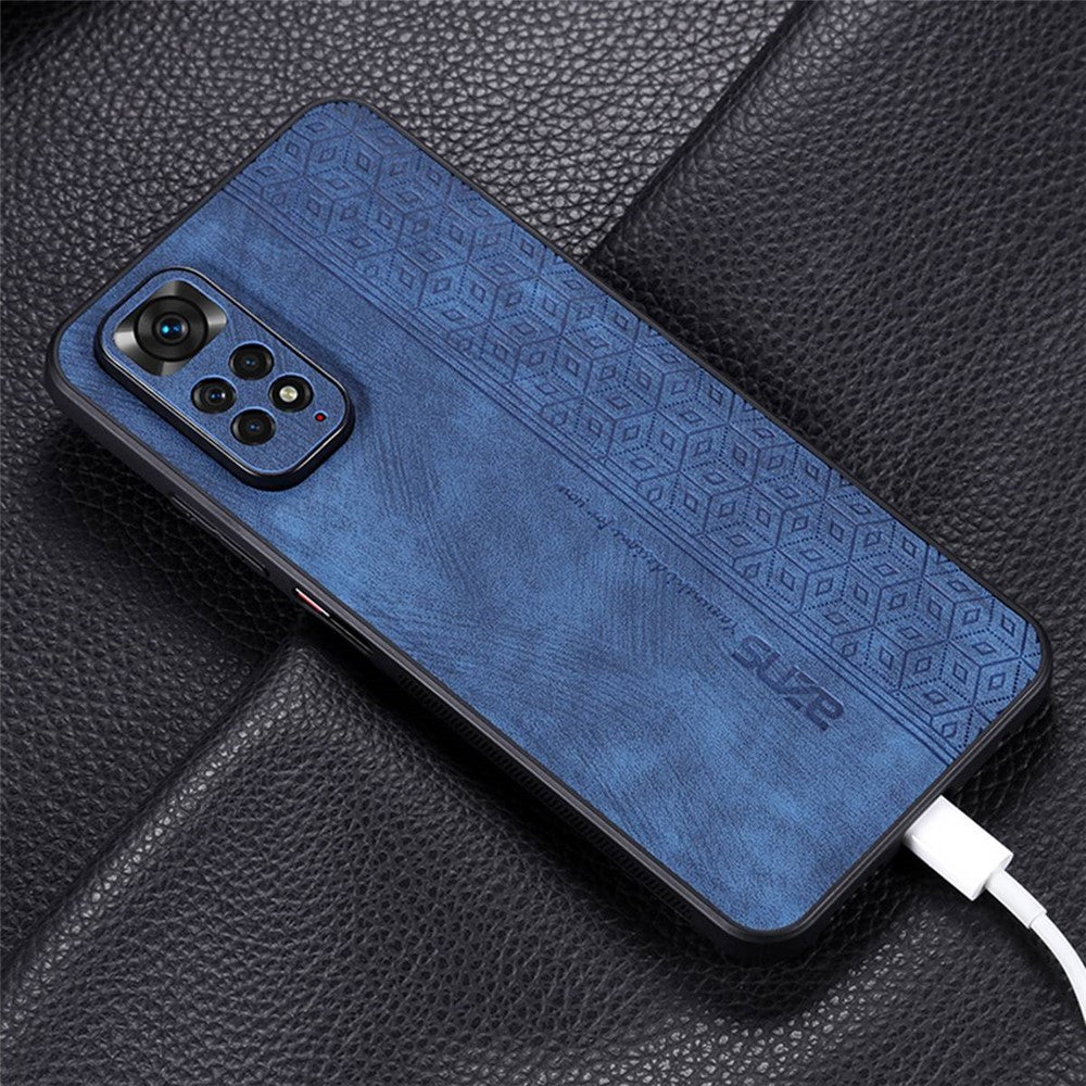AZNS For Xiaomi Redmi Note 11 4G (Qualcomm) / Note 11S 4G Imprinted Pattern Phone Case Anti-drop PU Leather + TPU Cover