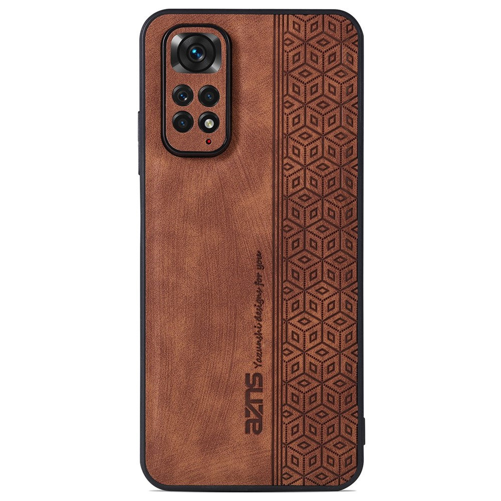 AZNS For Xiaomi Redmi Note 11 4G (Qualcomm) / Note 11S 4G Imprinted Pattern Phone Case Anti-drop PU Leather + TPU Cover