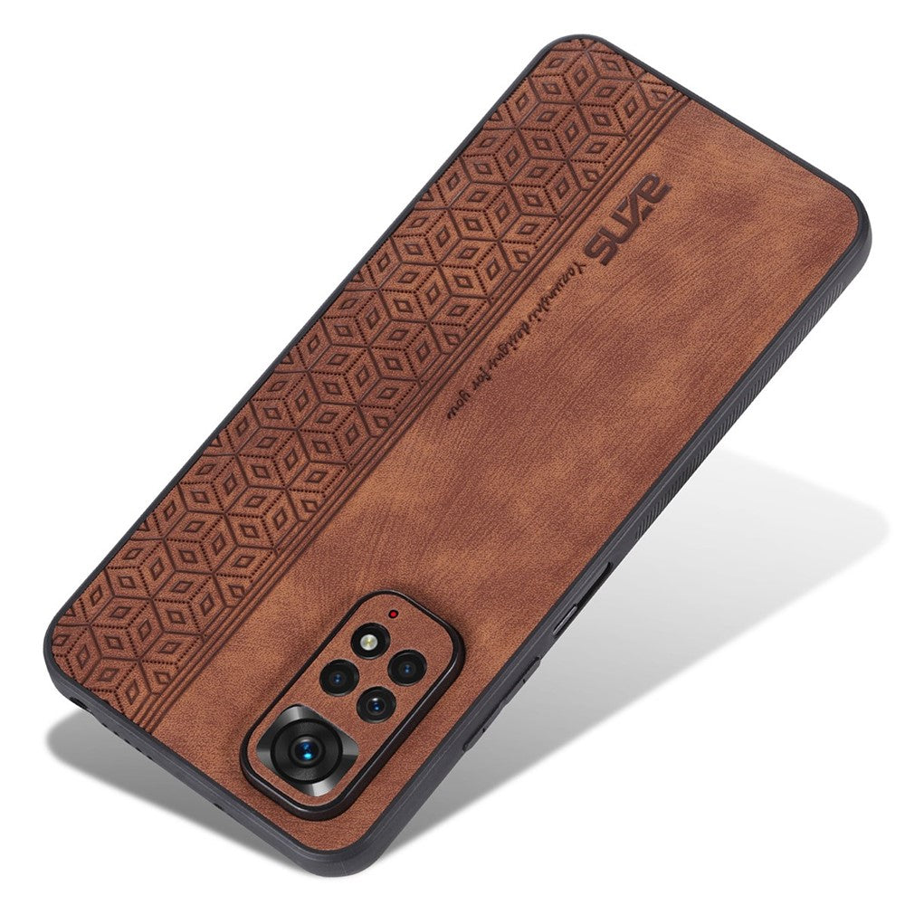 AZNS For Xiaomi Redmi Note 11 4G (Qualcomm) / Note 11S 4G Imprinted Pattern Phone Case Anti-drop PU Leather + TPU Cover