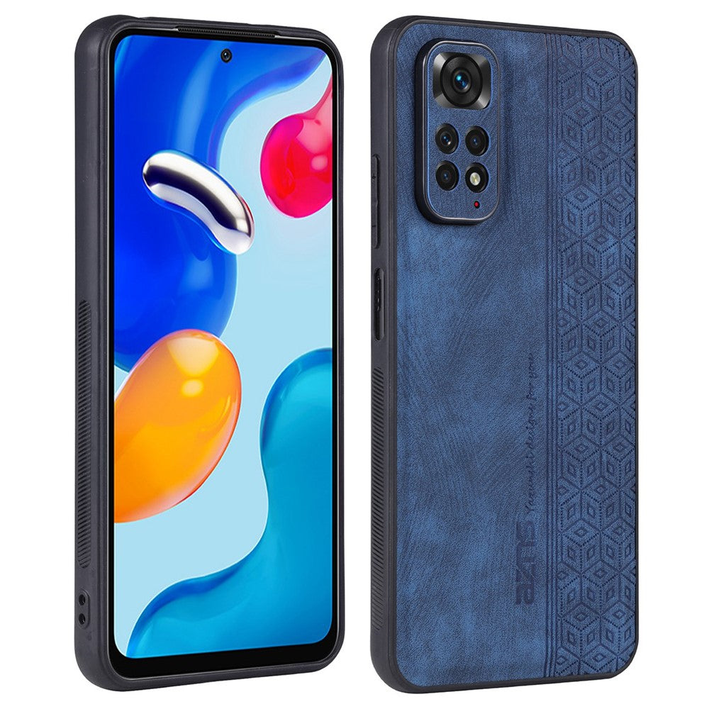 AZNS For Xiaomi Redmi Note 11 4G (Qualcomm) / Note 11S 4G Imprinted Pattern Phone Case Anti-drop PU Leather + TPU Cover