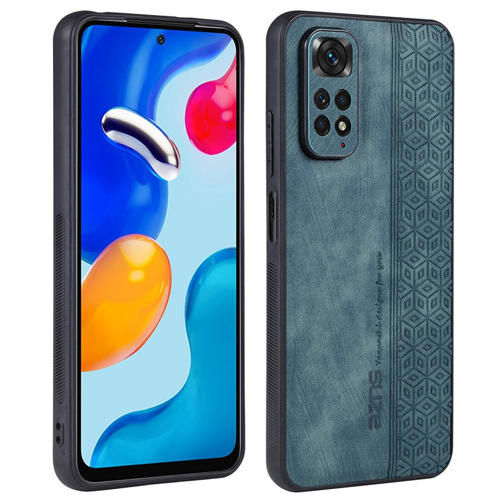 AZNS For Xiaomi Redmi Note 11 4G (Qualcomm) / Note 11S 4G Imprinted Pattern Phone Case Anti-drop PU Leather + TPU Cover
