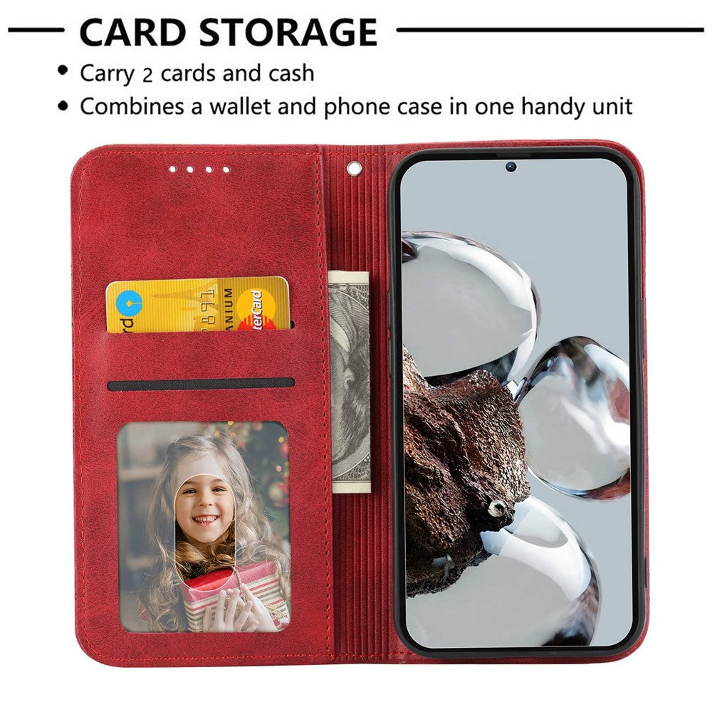 For Xiaomi Poco M4 Pro 4G Imprinted Rhombus Pattern Calf Texture PU Leather Case Anti-drop Stand Wallet Cover with Strap