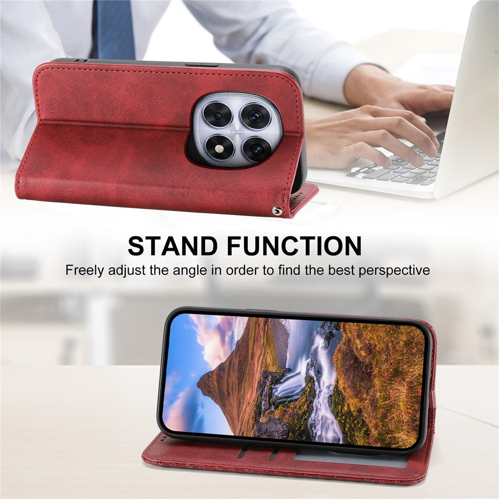 For Xiaomi Poco M8 5G / Redmi Note 15 5G (Global) Case Calf Texture PU Leather Wallet Phone Cover with Wrist Strap