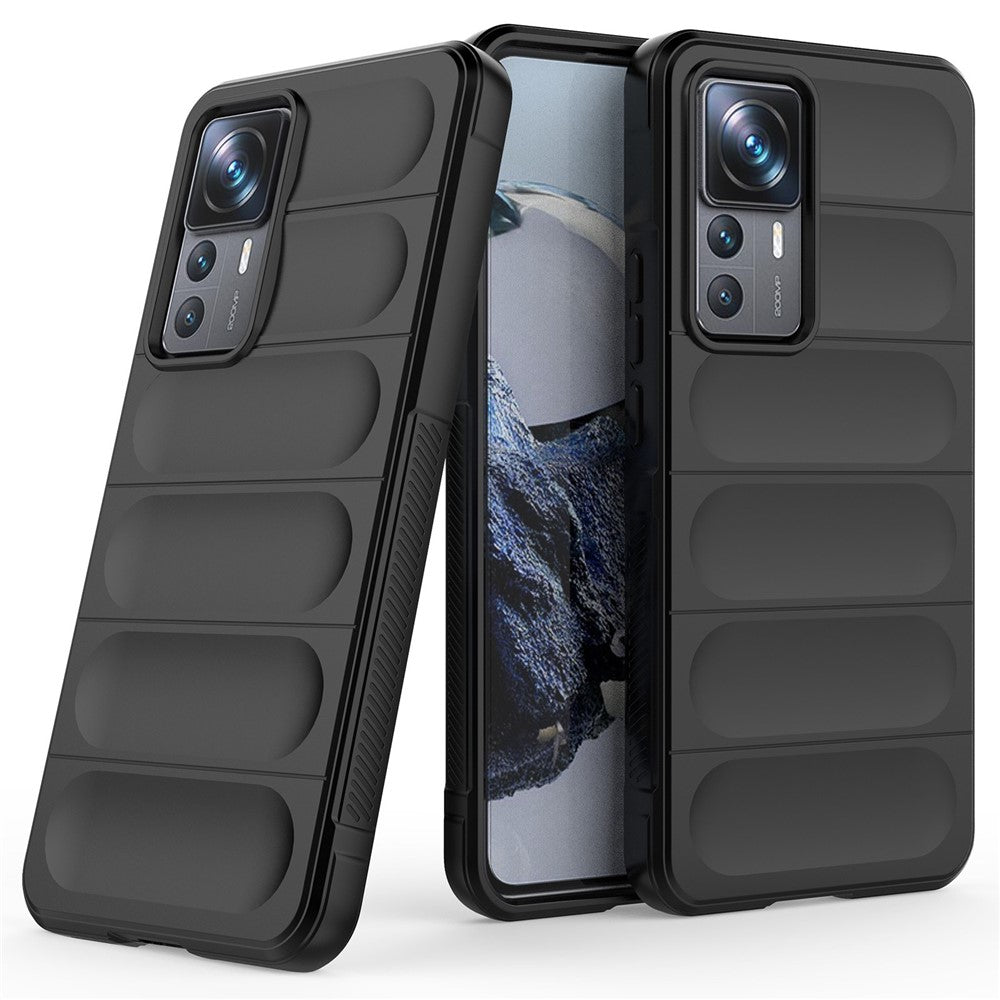 For Xiaomi 12T Pro 5G Rugged Soft TPU Phone Cover Drop-proof Protective Case