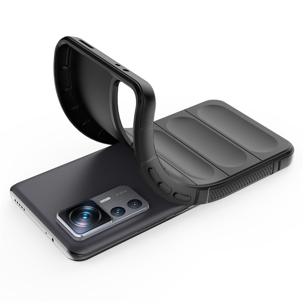 For Xiaomi 12T Pro 5G Rugged Soft TPU Phone Cover Drop-proof Protective Case