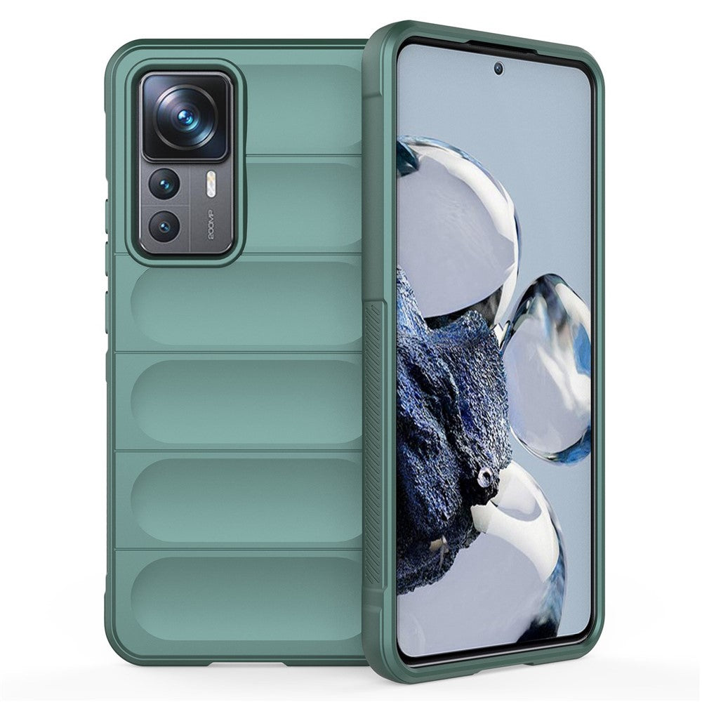 For Xiaomi 12T Pro 5G Rugged Soft TPU Phone Cover Drop-proof Protective Case
