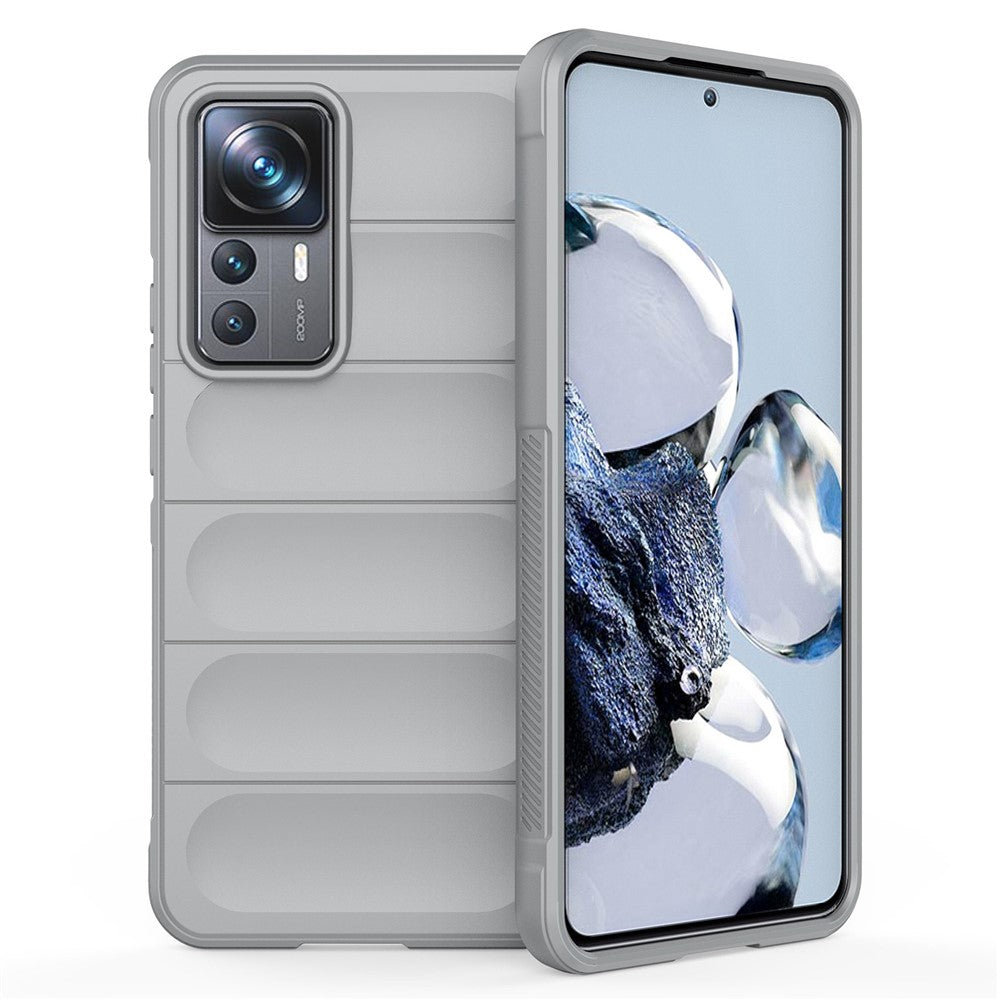 For Xiaomi 12T Pro 5G Rugged Soft TPU Phone Cover Drop-proof Protective Case