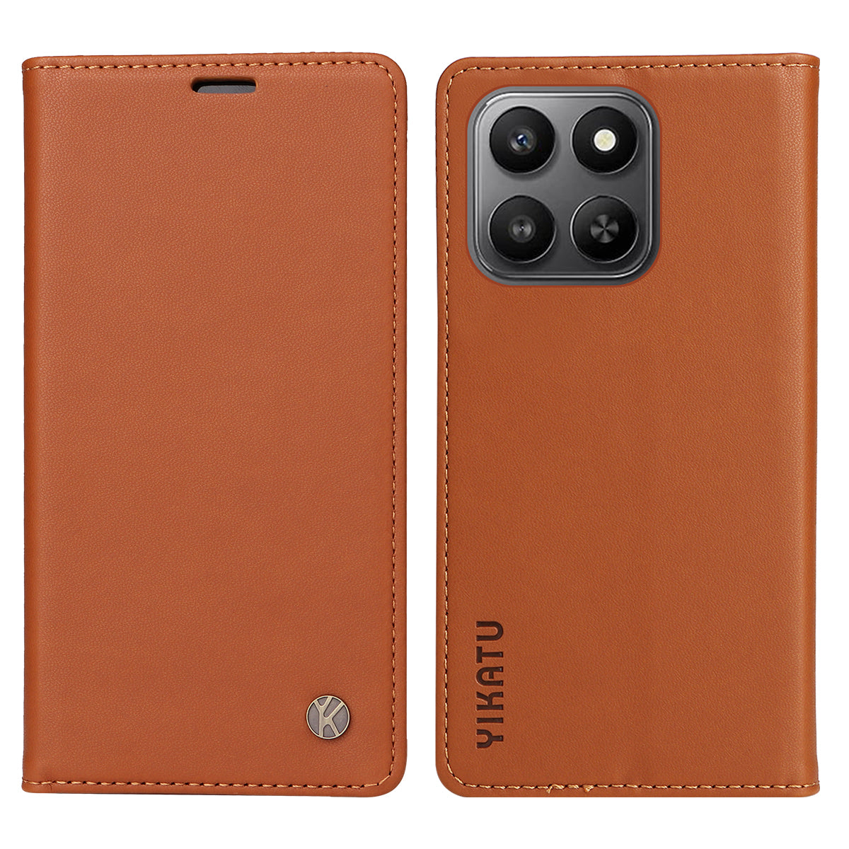 YIKATU For Honor 400 Smart 5G / 4G / X7d 4G Phone Cases  Magnetic Closure PU Leather Mobile Cover