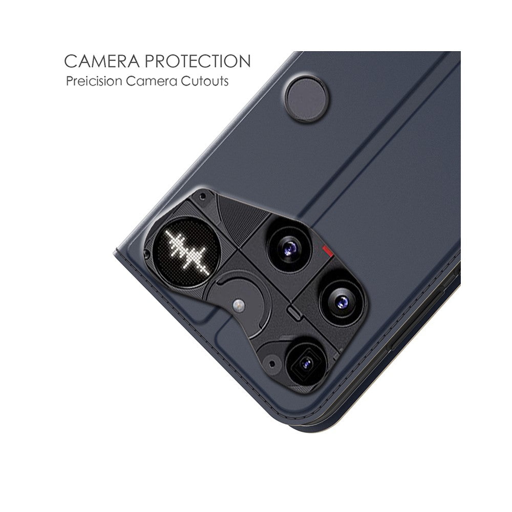 Nothing Phone (3) 5G Wallet-Handyhülle – Aus PU-Leder mit Kartenhalter, Ständer & Magnetverschluss