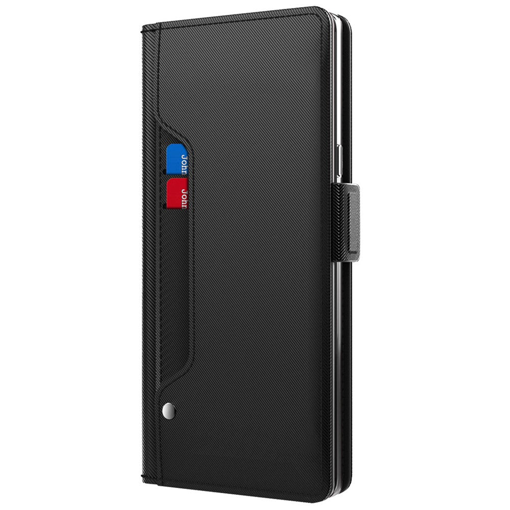 Nothing Phone (3) 5G Wallet-Handyhülle – Aus PU-Leder mit Ständer, Kartenhalter & Spiegel